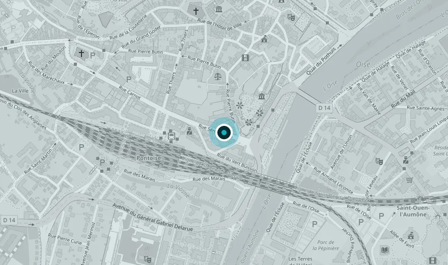 Plan d’accès à l’agence de Pontoise
